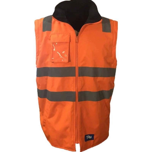 Picture of Tru Workwear, Rain Jacket, Removable Sleeves, Tape